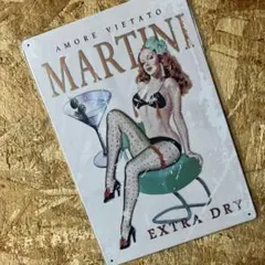ブリキ看板 MARTINI EXTRA DRYデザイン