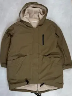 KBF ボアライナー付き フードモッズコート カーキ