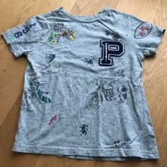 美品！ラルフローレン 総柄 ポロベアプリントTシャツ 130センチ