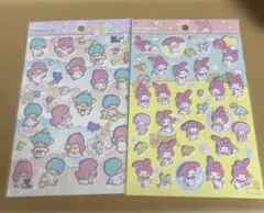 即購入OK 新品未開封　２枚セット　サンリオキャラクターシール　ぷくぷく