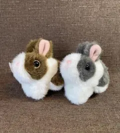 1997年 タカラ ぷるぷるミニウサギ 2体セット 平成レトロ 8cm