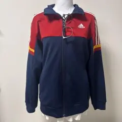 adidas トラックジャケット ネイビー レッド