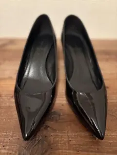 FABIO RUSCONI ファビオルスコーニ　エナメルパンプス 黒　24㎝