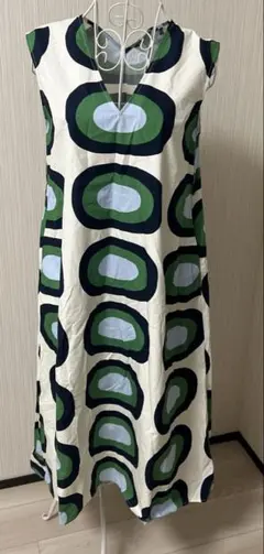 marimekko UNIQLO コラボ ノースリーブ ロングワンピース