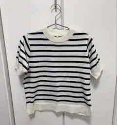 1回着　coca ボーダートップス