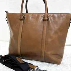 COACH メトロポリタン トートバッグ 2way カーフレザー 56659