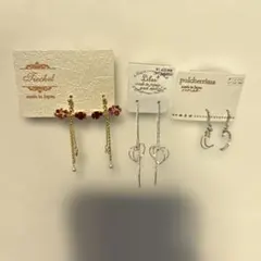 liquem ピアス 3個セットです リキュエム - メルカリ