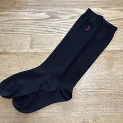 EAST BOY 32cm丈 スクールソックス 片面刺繍 (23-25cm)黒