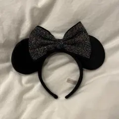 ミッキーマウス 耳カチューシャ ビジュー付き