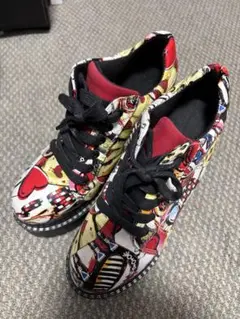 派手柄 厚底 スニーカー 靴 M 38 yosuke