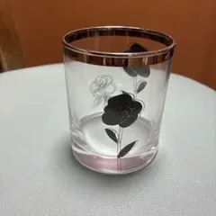花柄デザイン グラス ロックグラス