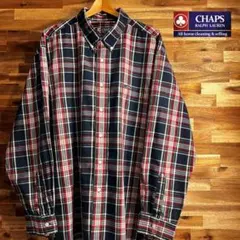 【B52】90s CHAPS ラルフローレン ビンテージ 長袖 チェックシャツ