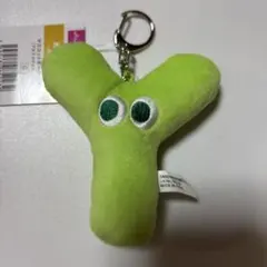 DAISO マスコットキーホルダー アルファベット Y ライトグリーン
