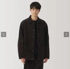 無印　木の実から作ったカポック混コーデュロイジャケット　ブラウン