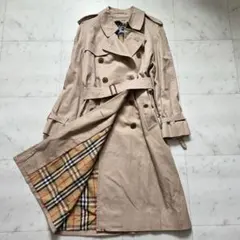 バーバリーズ　ノバチェック　トレンチコート　ベルト　Aライン