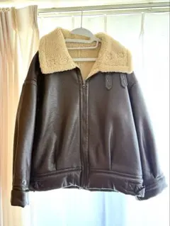 Chico ボア付きレザージャケット サイズF