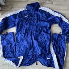 PUMA ウィンドブレーカー 上下セット S 青