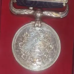 レア 1929 戦前 紺綬褒章 勲章 純銀製 徽章 メダル 美品 昭和4年