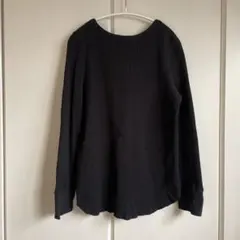 Mila Owen2wayワッフルカットソー黒０サイズ