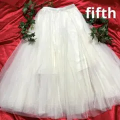 fifth フィフス　ふんわりチュールロングスカート M 即購入OK！