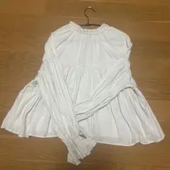 B:MING by BEAMS コットンブラウス ギャザー フリル ナチュラルのサムネイル