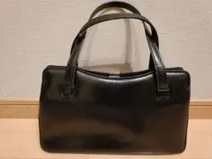 本革　ブラックフォーマルバッグ