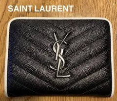SAINT LAURENT 二つ折財布 ブラック