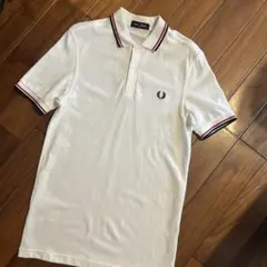【未使用品】FRED PERRY ホワイト ポロシャツ S