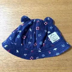 Picnic ベビー帽子 マリン柄 46cm