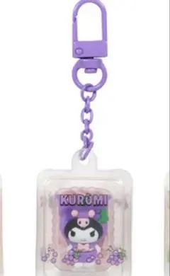 サンリオキャラクター フルーツストラップ 紫