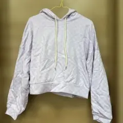 薄紫色 Sサイズ クロップドパーカー GAP