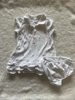 ポロラルフローレン　ホワイトポロシャツとショーツセット