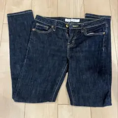 ダークブルー ストレートレッグデニム 24インチ