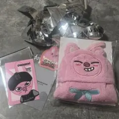 SKZOO ループタオル トゥエッキ ICカード チャンビン 銀テ スキズ