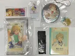 あんスタ　真白友也　中国　綻放缶バッジ　社員証　セット