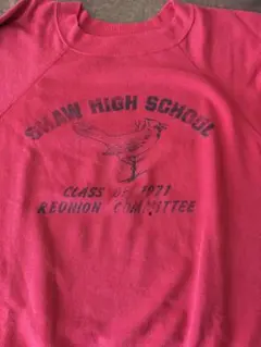 赤③カレッジ ビンテージスウェット ラグラン アニマル