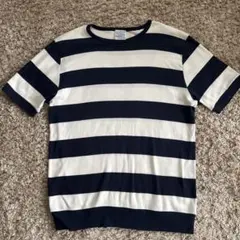 ルトロワ　ボーダーTシャツ　コットンニットのサムネイル