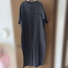 アンティカ　 半袖オールインワン　黒