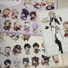 原神　スイパラ　ランチョンマット　クリアファイル　タグ　ピック 原神 スイパラ ランチョンマット クリアファイル タグ ピック