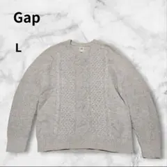 OLD GAP 00s ケーブル編み コットンニット L