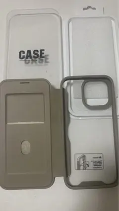 iPhone 14 Pro用手帳型ケース ベージュ
