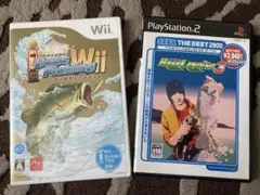 バスフィッシングのゲーム　2本まとめて　wii playstation2