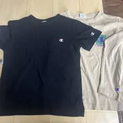Champion Tシャツセット ブラック ベージュ