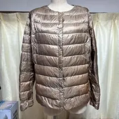 UNIQLO ベージュ キルティングジャケット