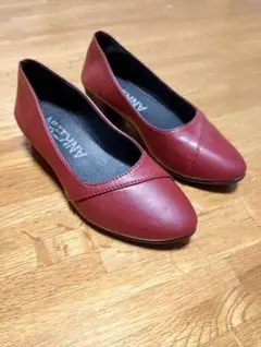 ​【美品】ANKIMN パンプス ワインレッド ボルドー 4cmヒール 23cmのサムネイル