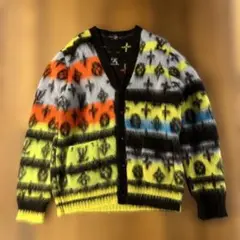 未使用 VUITTON モノグラム モヘア　ニットカーディガン　シャギー　M