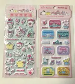 【海外正規品】サンリオ湯 サンリオキャラクターズ ぷっくりシール 2点セット