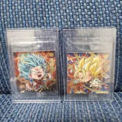 ドラゴンボール 超戦士 ウエハース シール W4弾 SGR 孫悟空 ＋ ベジット