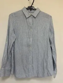 【美品】ナノユニバース、リネンシャツLサイズのサムネイル
