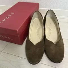 REGAL スエードパンプス 23 ブラウン